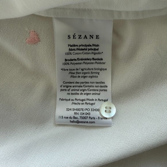 Sezane Tomboy Shirt with Rainbow Hearts (Excellent Condition Size 6) - Picture 7 of 10